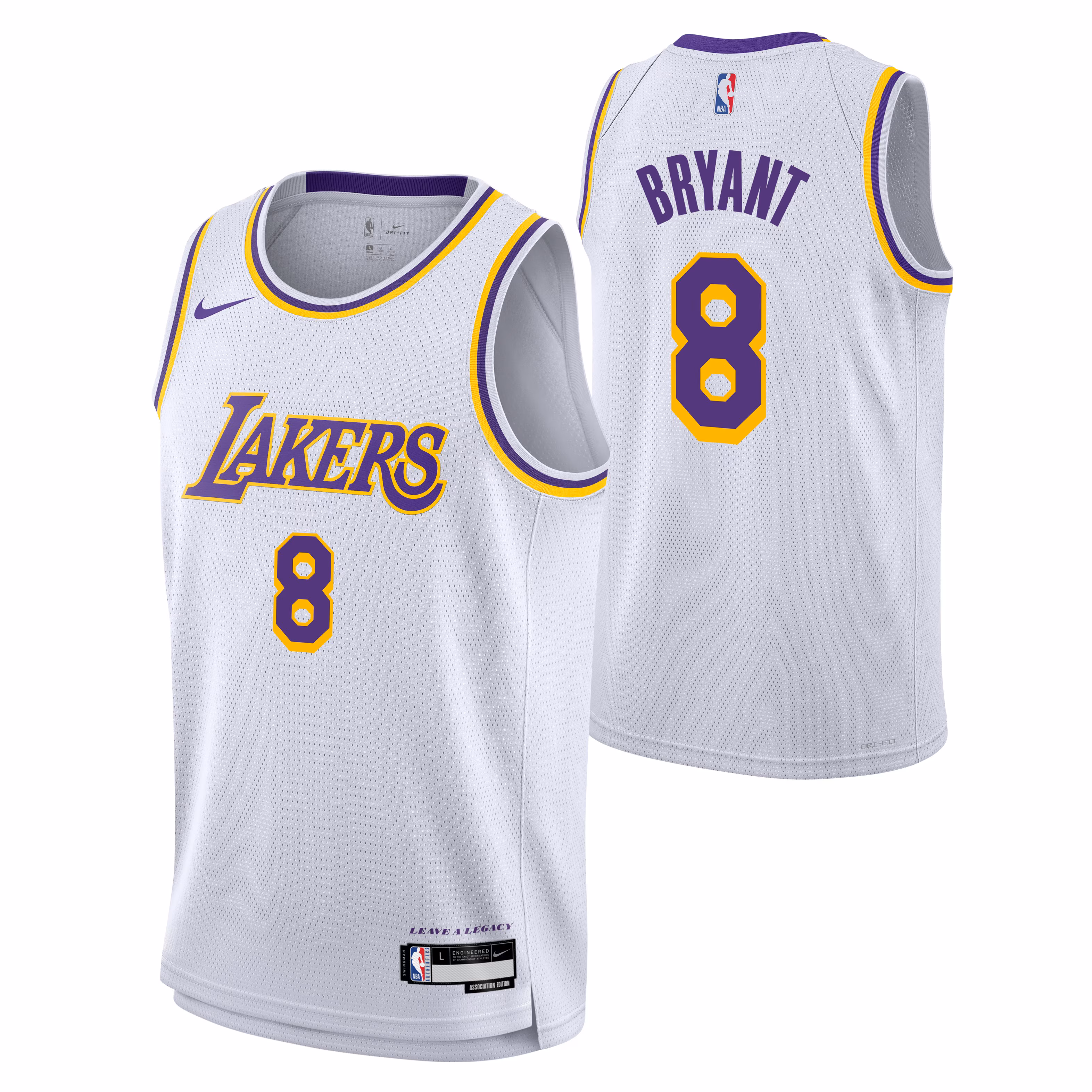 Los Angeles Lakers Association Swingman Jersey - Kobe Bryant 8 - Youth