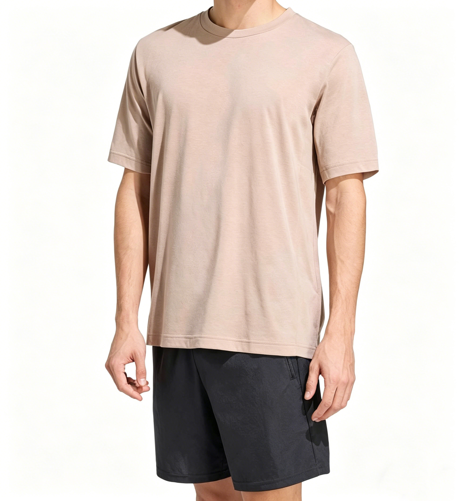 Brown Men's Short-Sleeve T-Shirt