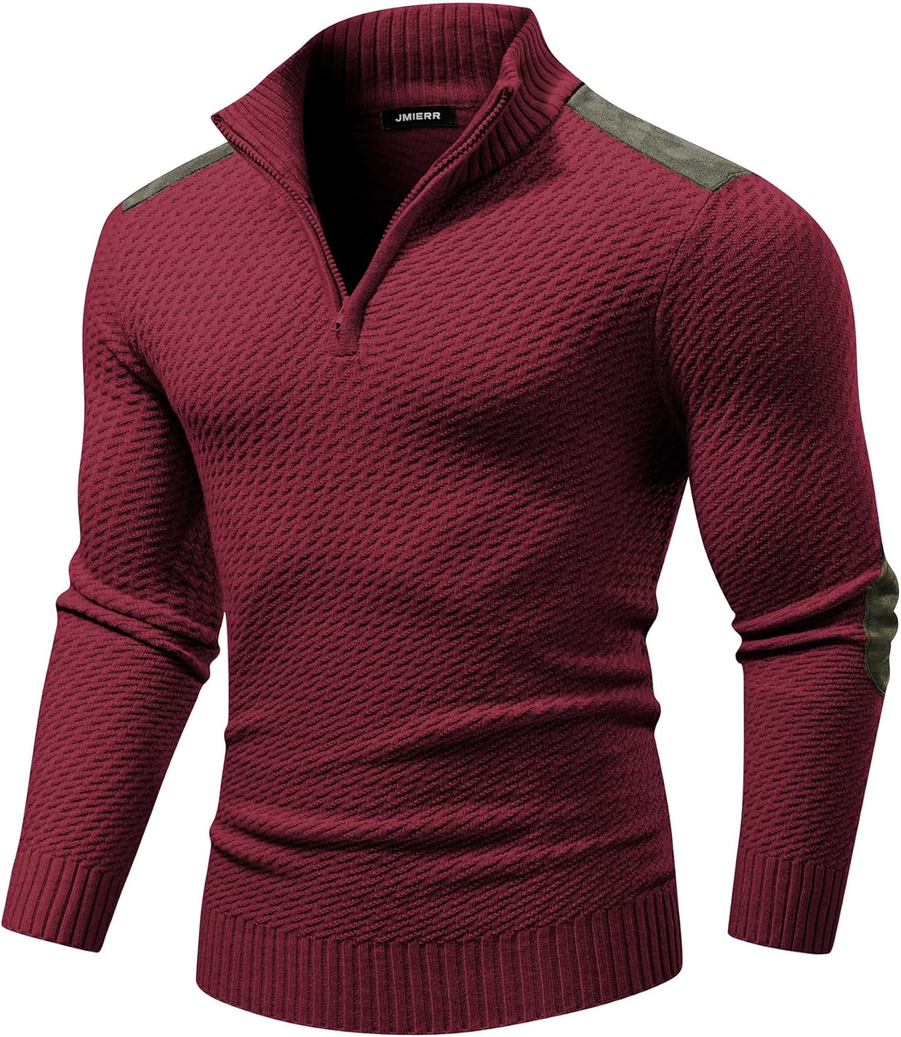 Mens Stand Collar Sweaters