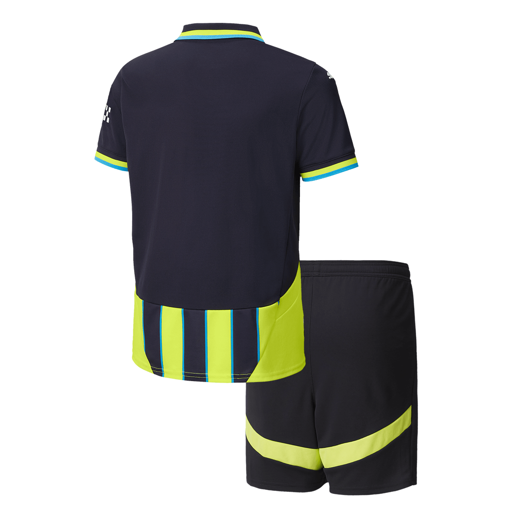 Manchester City Away Kids Soccer Jerseys Kit