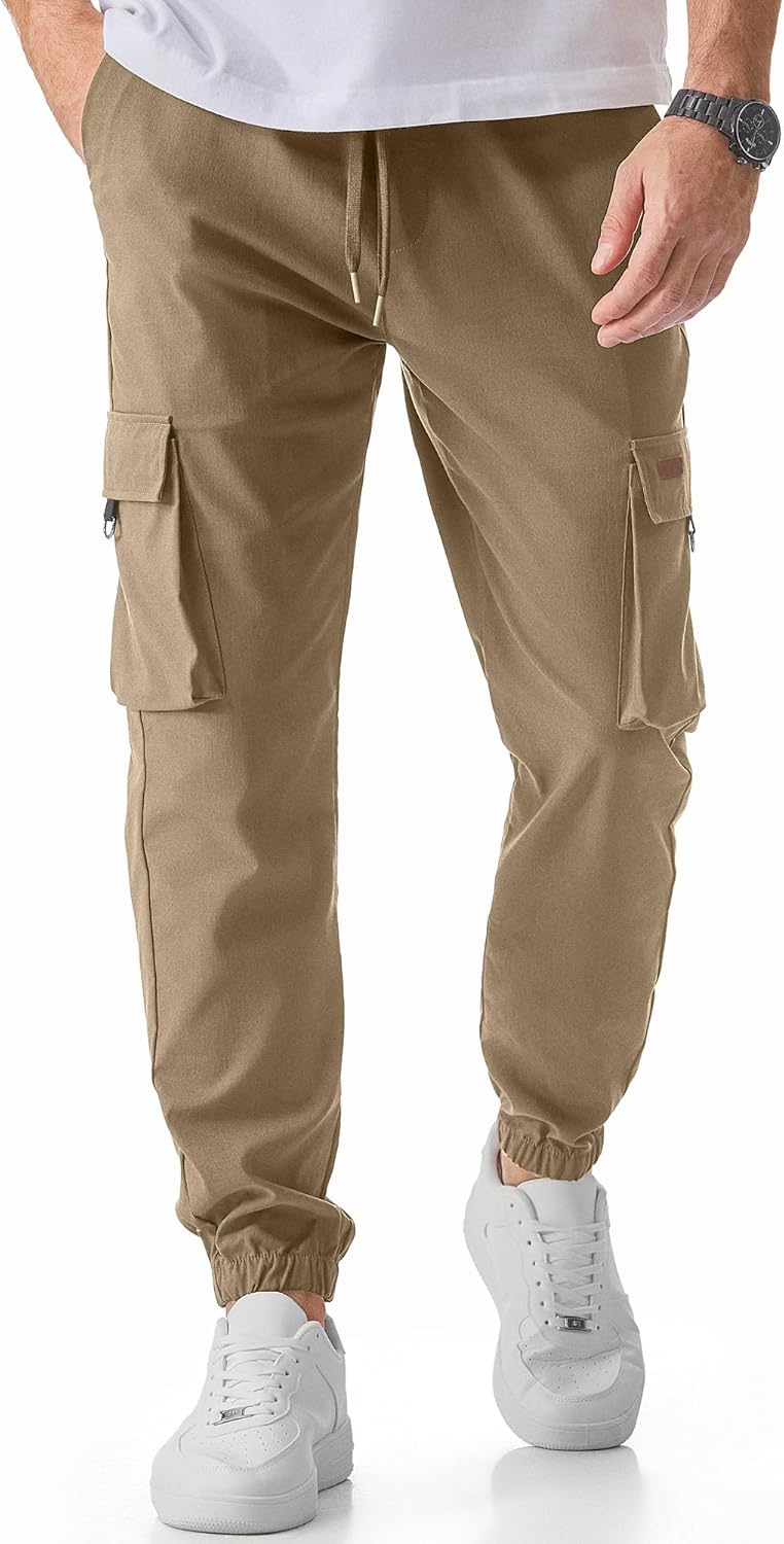 Waist Drawstring Tapered Pant with Pockets