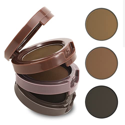 3 Color Eyebrow Powder Palette, Waterproof Eyebrow Makeup, Brow Definer to Shape Perfect Brow