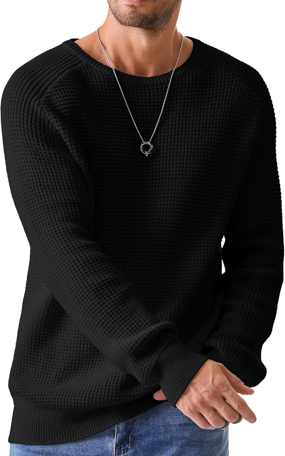 Men's Sweaters with Ribbing Edge