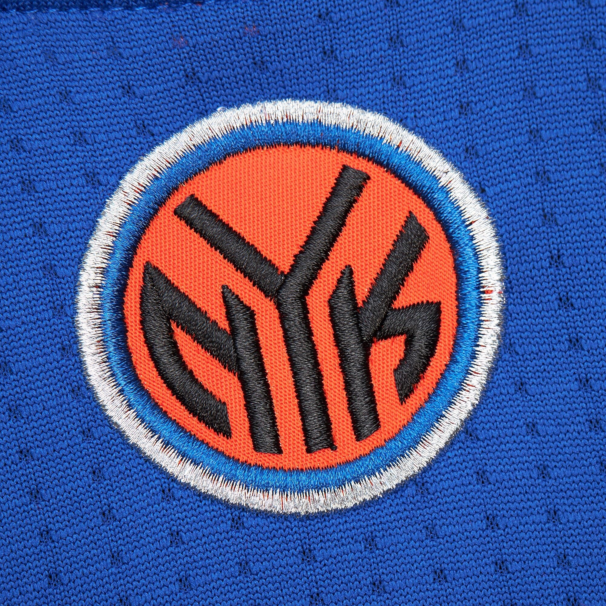 Men's Mitchell & Ness Carmelo Anthony Blue New York Knicks 2010/11 Hardwood Classics Authentic Jersey