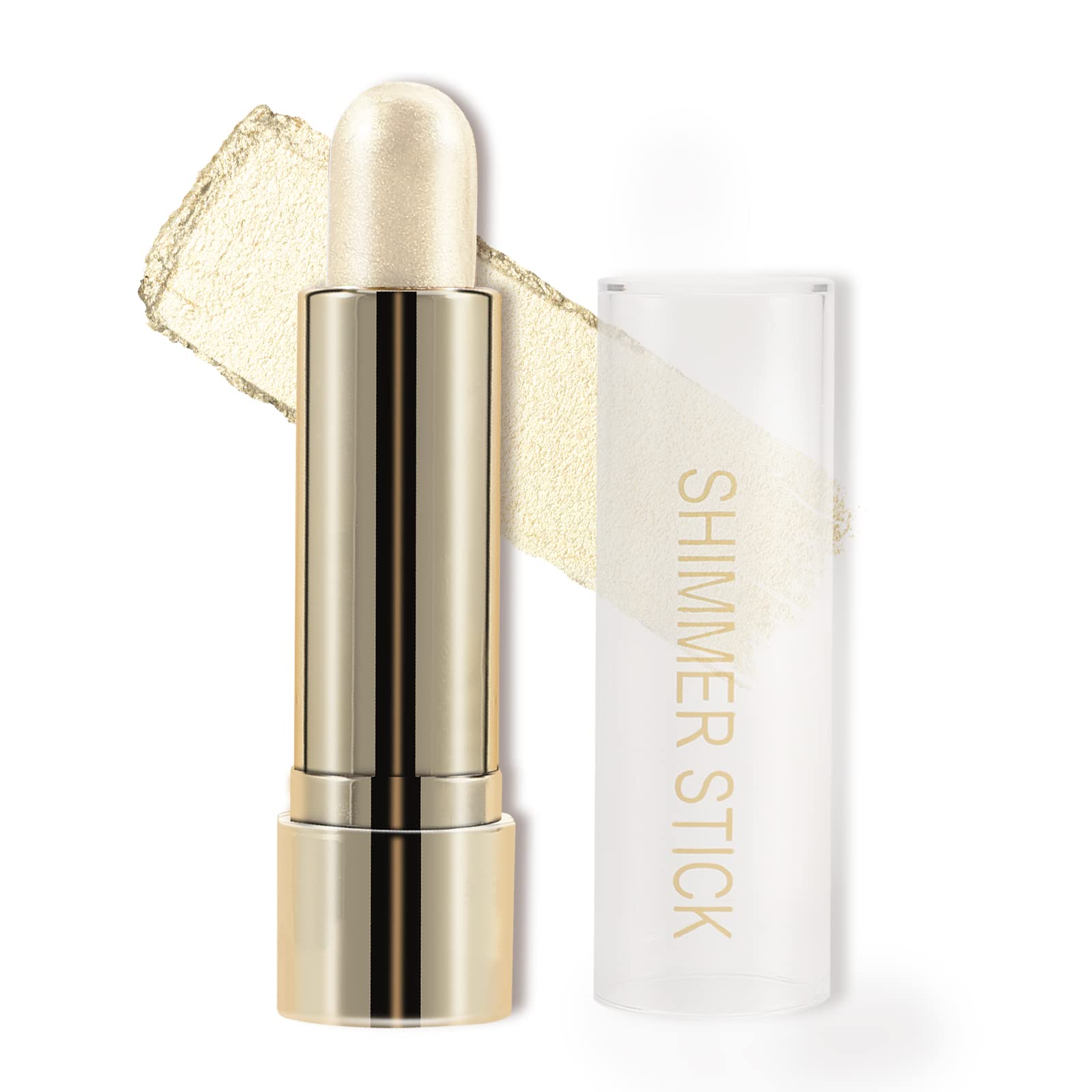 Highlight and Glow Stick Shimmer Cream Makeup Contour Stick Highlighter Bronzer Stick Waterproof Long-lasting Face Glitter Highlighter Makeup Stick, 3 set