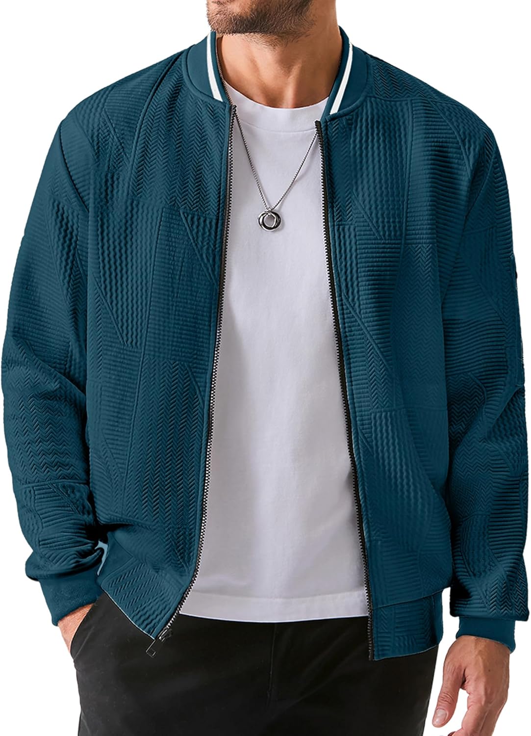 Mens Casual Coat with Pockets