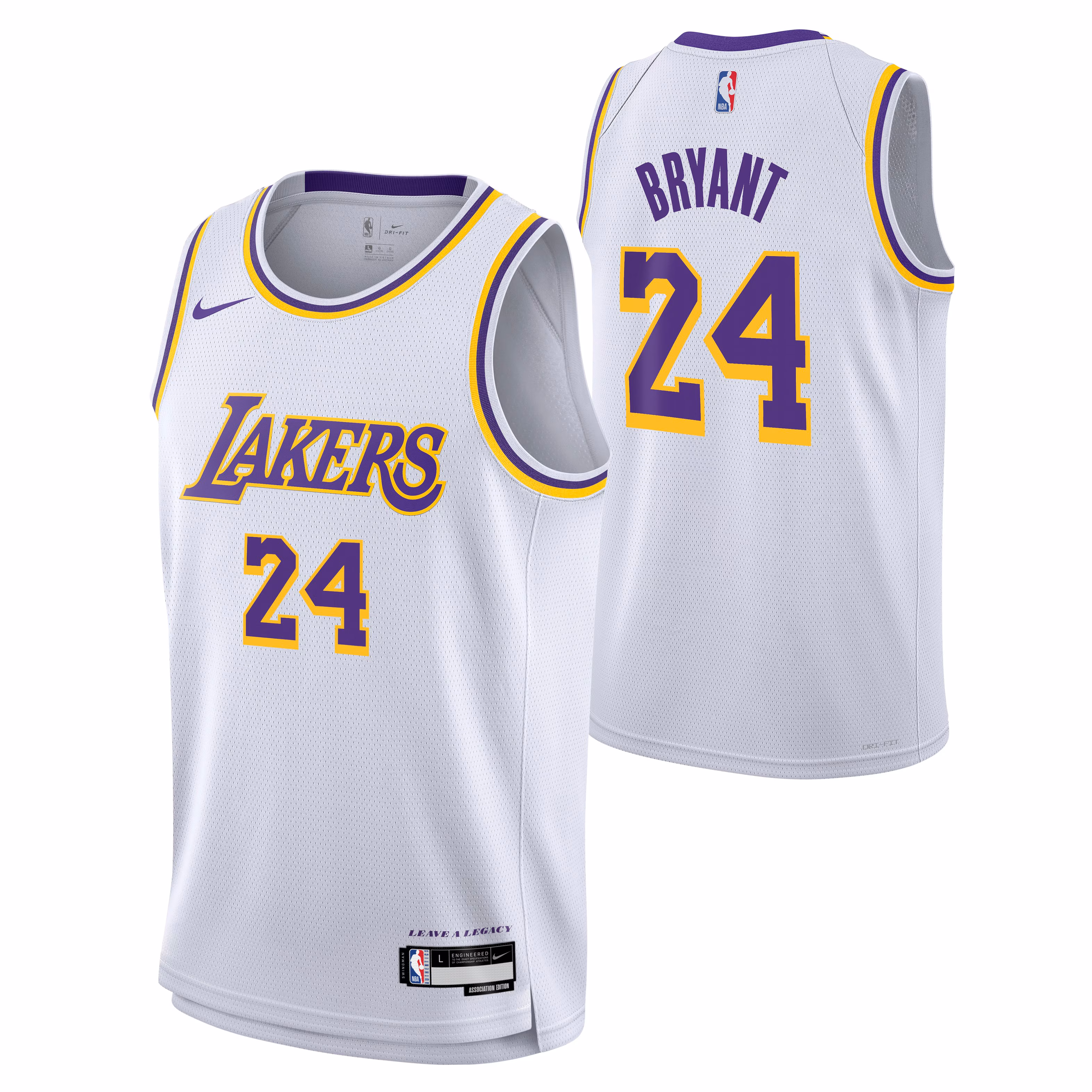 Los Angeles Lakers Association Swingman Jersey - Kobe Bryant - Youth