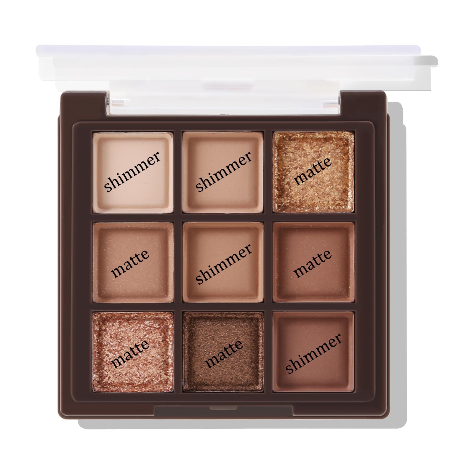 Nude Eyeshadow Palette - Matte and Shimmer Makeup, Highly Pigmented Creamy Eye Shadow Powder, Create a Neutral Eye Look, Long Wearing