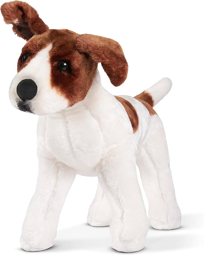 Giant Jack Russell Terrier - Lifelike Stuffed Animal Dog (over 12 inches tall)