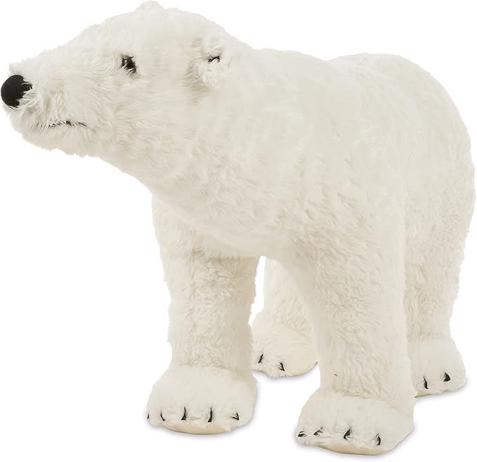 Giant Polar Bear - Lifelike Stuffed Animal (nearly 3 feet long)