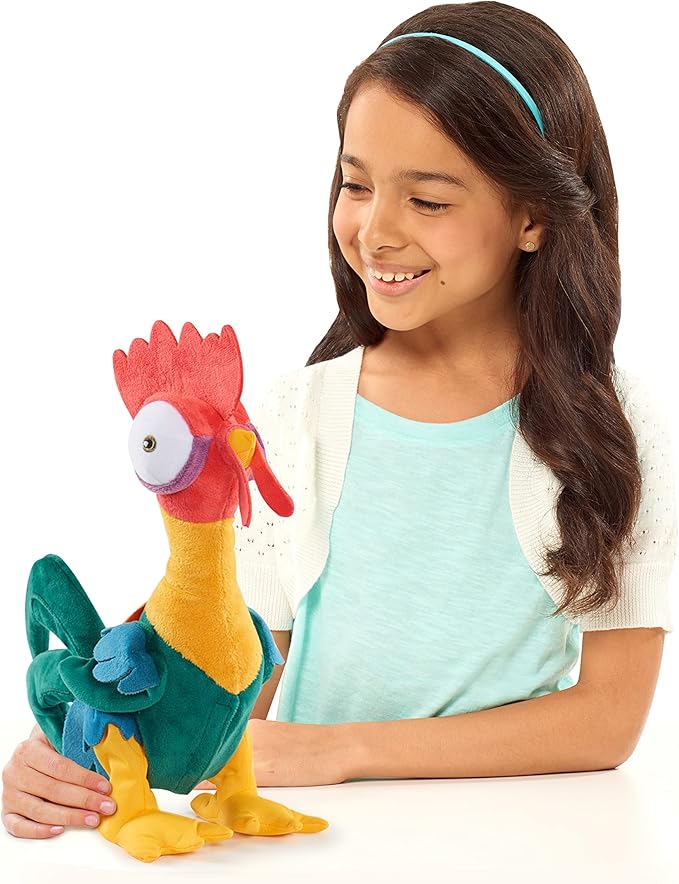 Moana 11-inch Hei Hei Feature Small Plush with Sounds and Dancing, Stuffed Animal, Pretend Play, Kids Toys for Ages 3 Up by Just Play